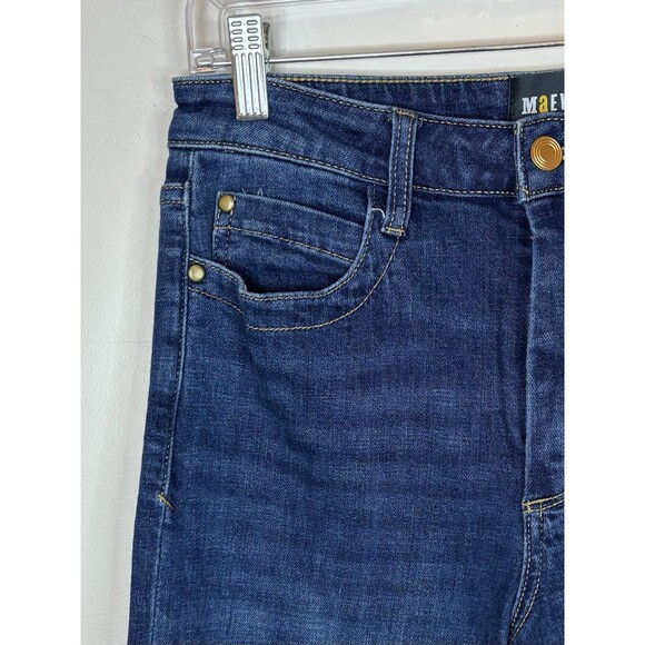 MAEVE by Anthropologie Wide Leg High Rise Jeans Women 27 Medium Wash 5-Pocket - Picture 5 of 12